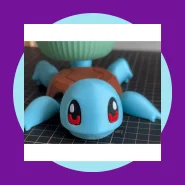 Squirtle Pokemon Porta Copo Engraçado Action Figure Impressao 3D