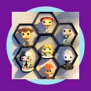 Kit com 7 Suporte Funko Pop e Lego Prateleira Nicho Colmeia