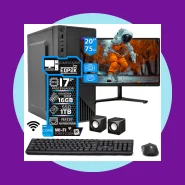 Computador Intel I7 16gb Ssd 1tb Completo Monitor 20