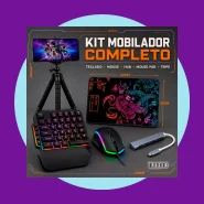 Kit Mobilador Gamer Completo Para Celular Com Teclado e Mouse