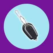 Carregador portátil tipo chaveiro 1500mAh  Tipo C para Celular
