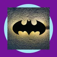 Luminária Abajur Led Batman Decoração Temática