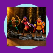 Caverna do Dragão Action Figure Arqueiro Hank Eric Geek Decoração 18cm