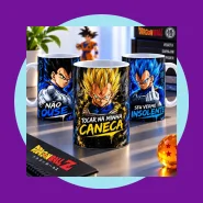 Caneca Vegeta Dragon Ball Não Ouse Tocar Na Minha Caneca