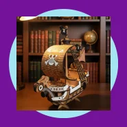 Navio Going Merry One Piece 3D Quebra-Cabeça MDF 3D