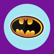 Luminária LED Geek de parede Batman
