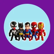 Homem Aranha Batman Superman Venom Bonecos Miniaturas Decorativos