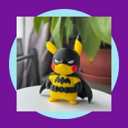 Pikachu Batman Decorativo Gamer Geek