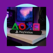 Letreiro Gamer PlayStation Decorativo Placa Geek PS5 para Decoração