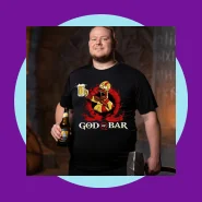 Camiseta Meme Engraçada God of Bar Homer Simpson Oversized