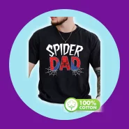 Camiseta Unissex Premium Plus size Marvel Spider Dad