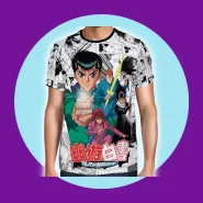 Camiseta Full Print Yu Yu Hakusho Yusuke Hiei Kurama Kuwabara