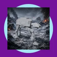 AT AT Walker Star Wars Model Kit para Montar 9cm