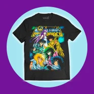 Camiseta Premium Cavaleiros do Zodíaco 100% Algodão