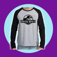 Camiseta Manga Longa Jurassic Park