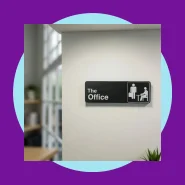Placa Decorativa The Office 23x7cm Impressão 3D