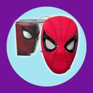 Máscara Homem Aranha Olhos Móveis Com Luz