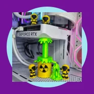 Suporte Para Placa De Vídeo Gpu Barriu Radiativo Com 5 Cientistas
