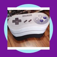 Puff Formato Controle Super Nintendo Geek & Nerd Decorativo