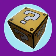 Pufe Lucky Block Super Mário Bross Decoração Gamer 40cm