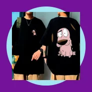 Camiseta Oversized Coragem, o Cão Covarde