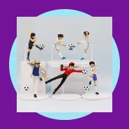 Super Campeões 6 peças Action Figure