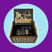 Caixinha de Música O Poderoso Chefão The Godfather em Madeira