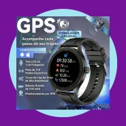 Relógio Smartwatch S30 GPS NFC Masculino HD Tela AMOLED