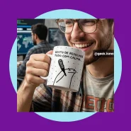 Caneca Meme Flork Gosto De Resolver Com Calma 325ml