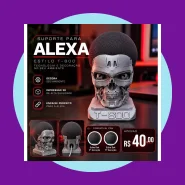 Suporte para Alexa Terminator T800
