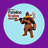 Patolino Kratos God Of War Action Figure Impressão 3D 31cm