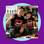 Camiseta Infantil e Adulto do Jaspion
