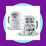 Caneca Meme Flork Paciência É Tudo Que Eu Não Tenho 325ml