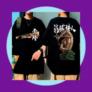 Camiseta Oversized Roronoa Zoro One Piece Algodão