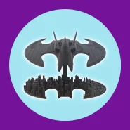 Batwing Batman Action Figure 1989 com Base de Gotham