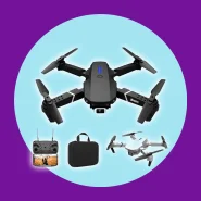 Drone E88 Dual Camera 4K Com 1 Bateria WIFI