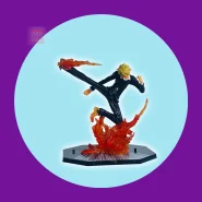 Sanji Vinsmoke Perna Negra One Piece Action Figure 16cm