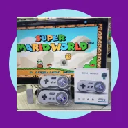 Video Game Retrô de Super Nintendo 2400 jogos + 2 controles