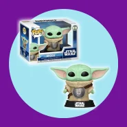 Grogu com Armadura Funko Pop Star Wars Action Figure