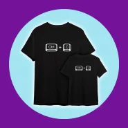 Kit 2 Camisetas Ctrl+C Ctrl+V Pai E Filho 100% Algodão