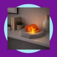 Luminária Charmander Dormindo Pokemon com Luz LED Decoração Geek