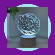 Luminária Rick and Morty Led 3D