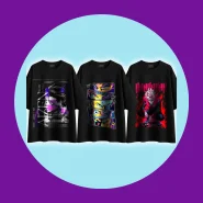 Kit 3 Camisetas Camisa Oversized Unissex Street Blusa Animes