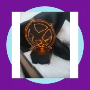 Luminária Jogos Vorazes Tordo Decoração Geek em MDF