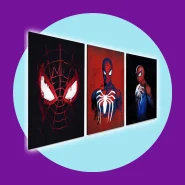 Kit 3 Quadro Decorativo Homem-Aranha Marvel Universo Vingadores Arte