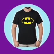Camiseta Batman Clássica 100% Algodão Unissex