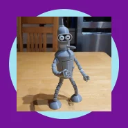 Robô Bender Futurama Action Figure 3D