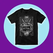 Camiseta Deadpool Batpool Crossover Camisa Geek