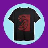 Camiseta House Of The Dragon Fire And Blood Séries Geek