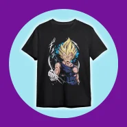 Camiseta Majin Vegeta Dragon Ball Z Gt Super Geek Nerd